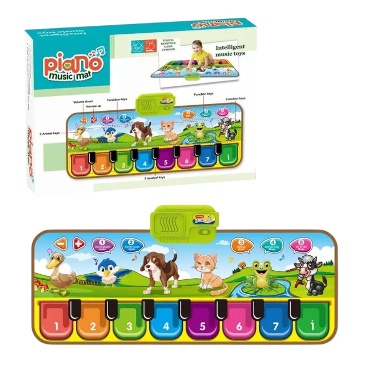 GENERICO - Alfombra Piano Musical Tapete Para Bebés Y Niños Didactico