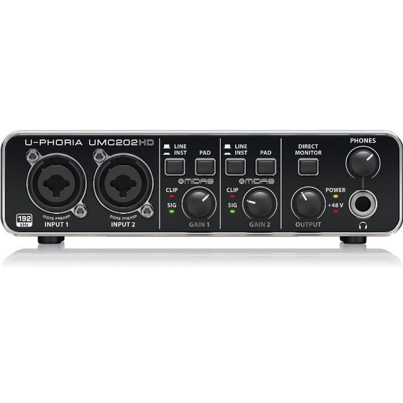 BEHRINGER - Interfaz De Audio Behringer U-PHORIA UMC 202HD