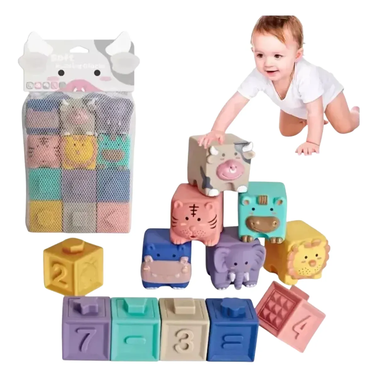 GENERICO - Bloques Y Cubos Para La Ducha Y Baño De Bebés Yo Niños