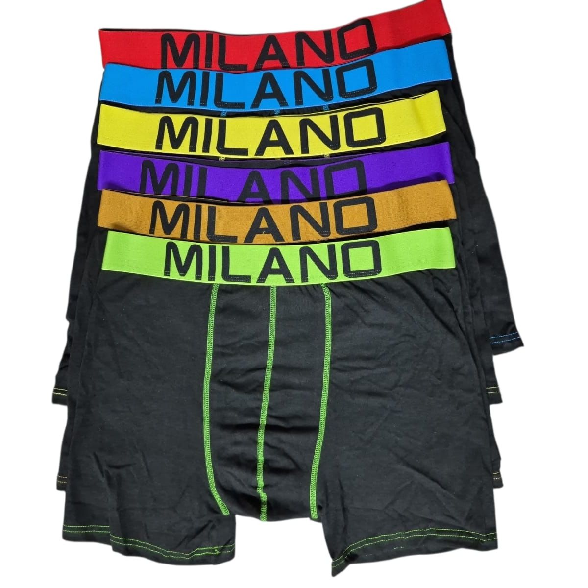 GARSIL - 12 Boxer Para Hombre De Algodon Con Pretina De Colores