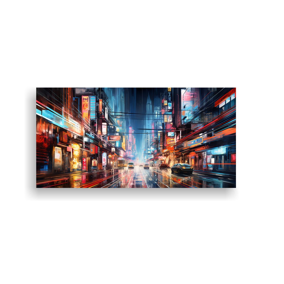 GENERICO - Cuadro Cuadro Dormitorio Pulso Eléctrico De Una 100x50 Cm