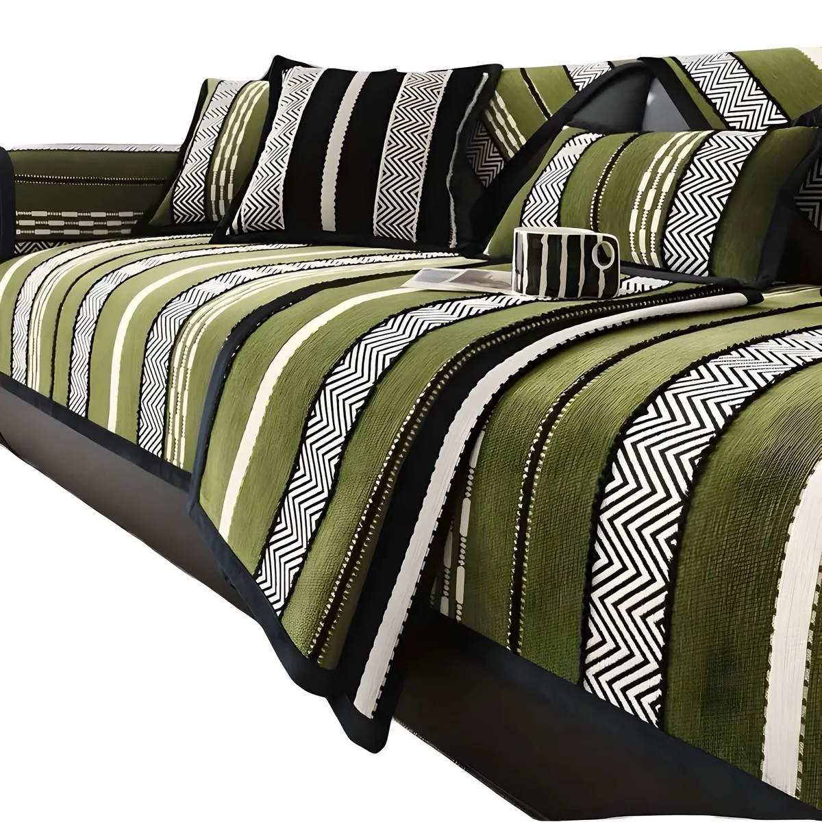 GENERICO - PACK DE 5 FUNDAS PARA SOFA CON DISEÑO R3