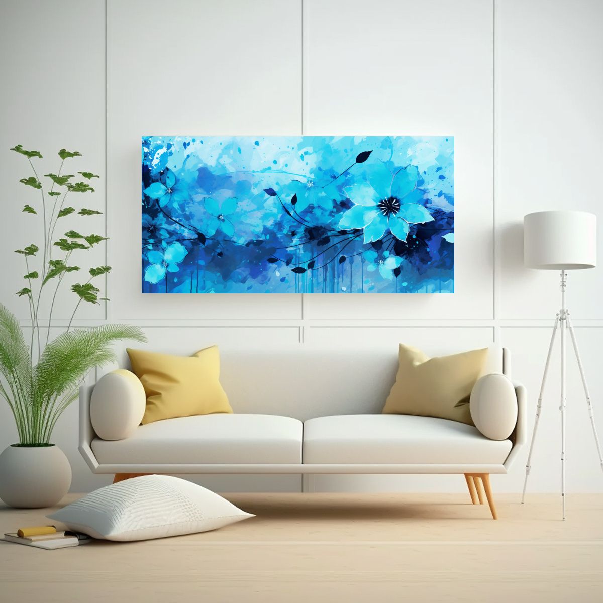 GENERICO - Cuadros Decorativos En Bastidor Estilo Neonoir 80x40 Cm