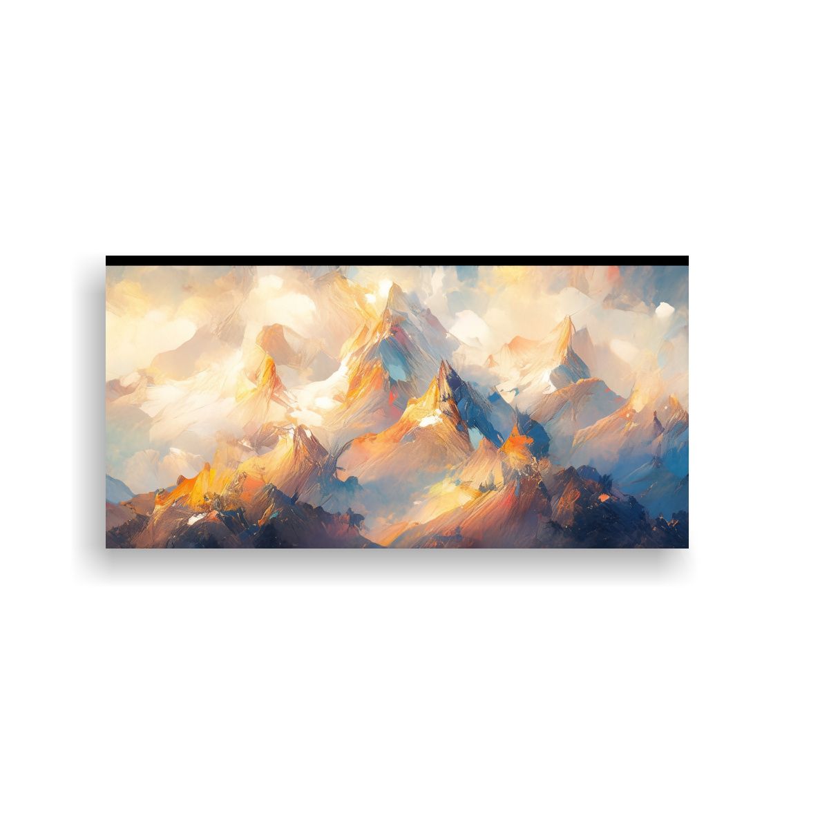 GENERICO - Cuadro Tema Estrellados Cielo Y Mar Con Colores 60x30 Cm