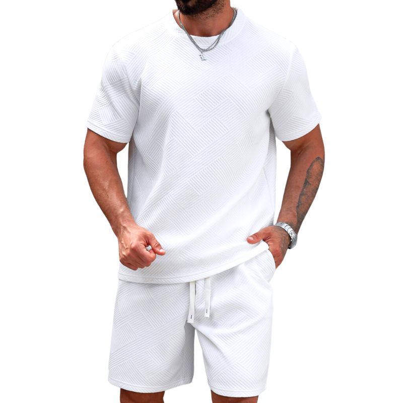 MPROPIA - Conjunto Hombre Short y Polera Tendencia Urbana 0271