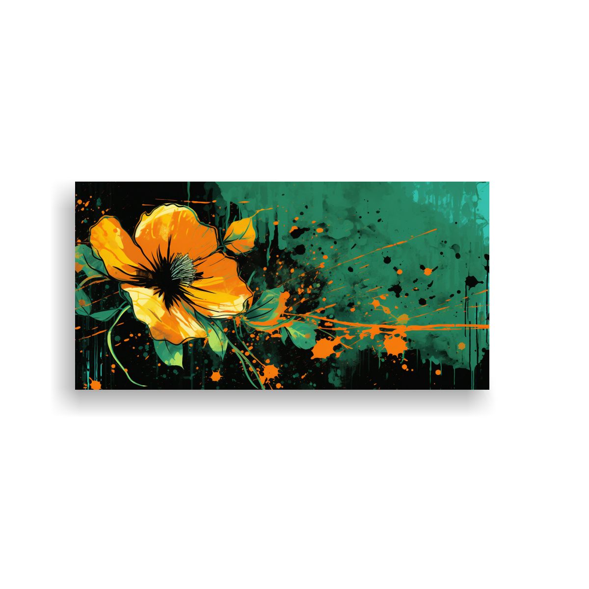 GENERICO - Cuadro De Decoración Con Líneas Finas En 80x40 Cm