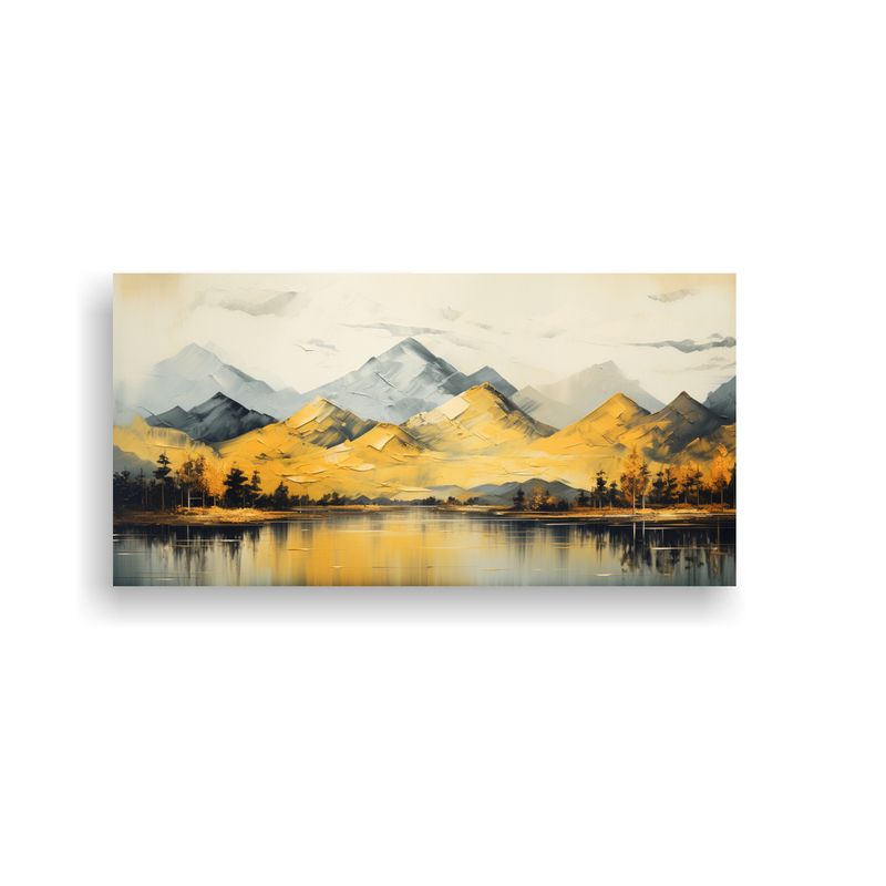 GENERICO - Cuadro Inspiración Personalidad En Montañas 100x50 Cm