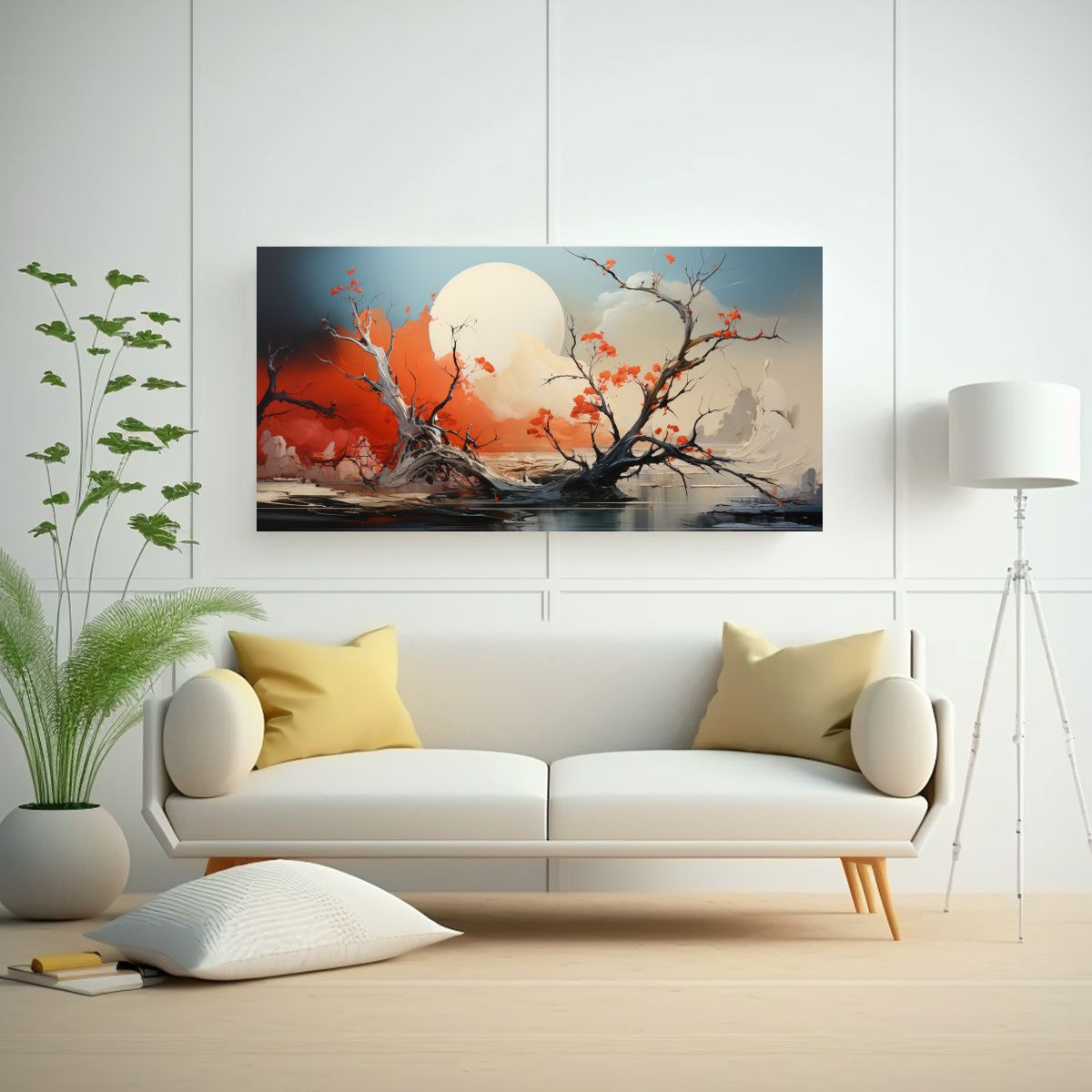 GENERICO - Pintura Abstracta De Alta Calidad Sobre Lienzo 100x50 Cm