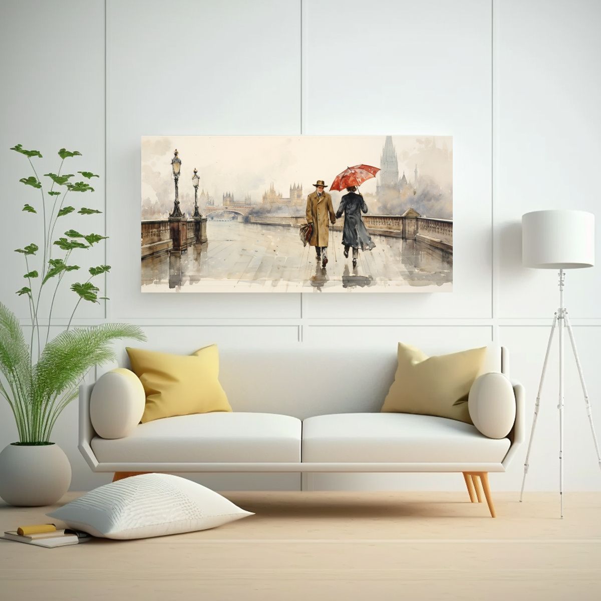 GENERICO - Cuadro De Tela Cálido Y Conmovedor De Un Hombre 100x50 Cm.