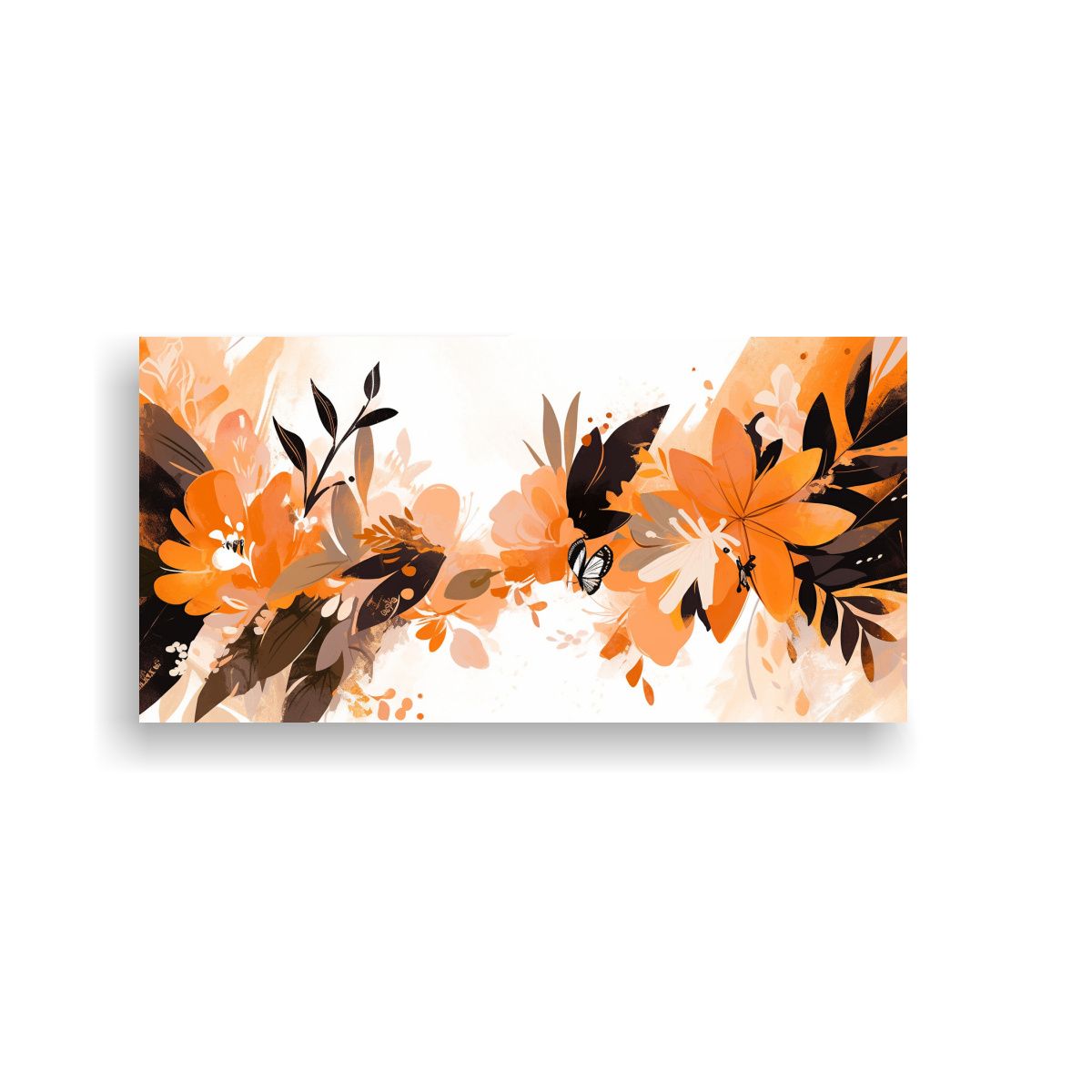 GENERICO - Pintura Decorativa Horizontal Con Motivos 100x50 Cm.