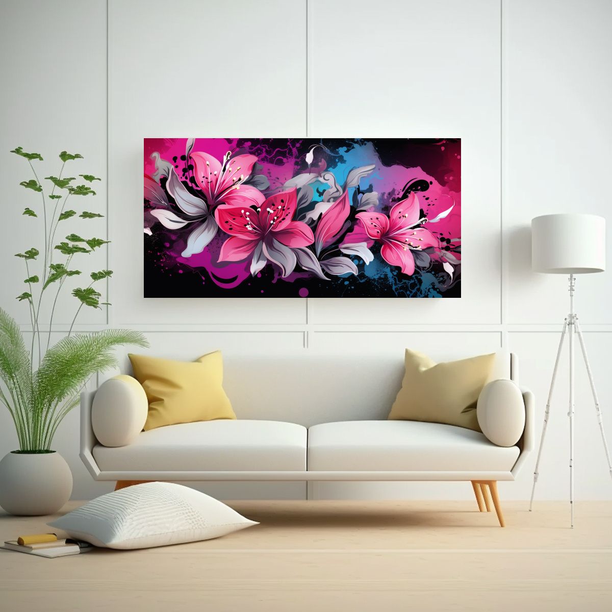 GENERICO - Pinturas De Arte De Pared Temática De Movimiento 60x30 Cm