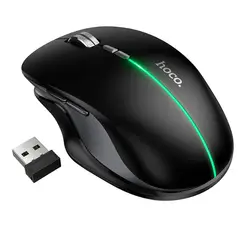 HOCO - Mouse Inalámbrico Dual USB y Bluetooth GM40 1600 Dpi negro