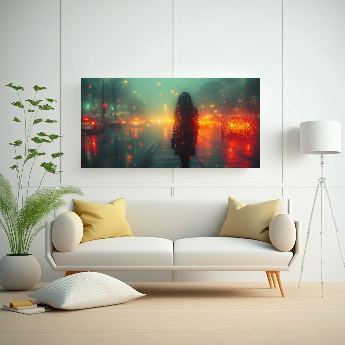 GENERICO - Pinturas Decorativas Estilo Visual Analógico Con 100x50 Cm