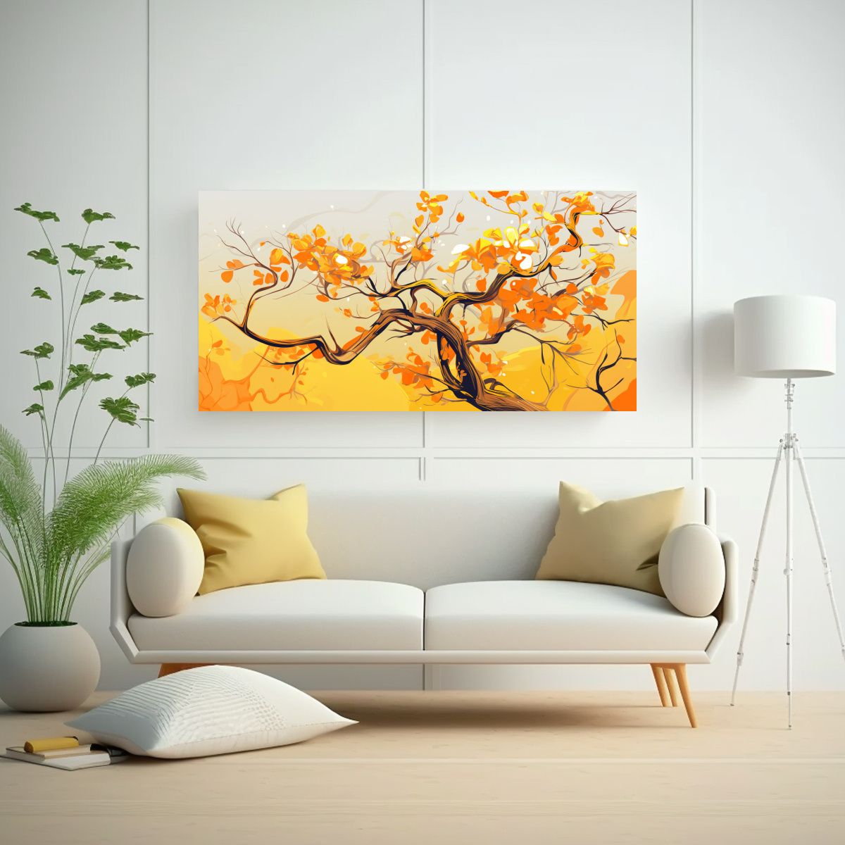 GENERICO - Pintura Decorativa Cuadro Concepto De Árbol 100x50 Cm.