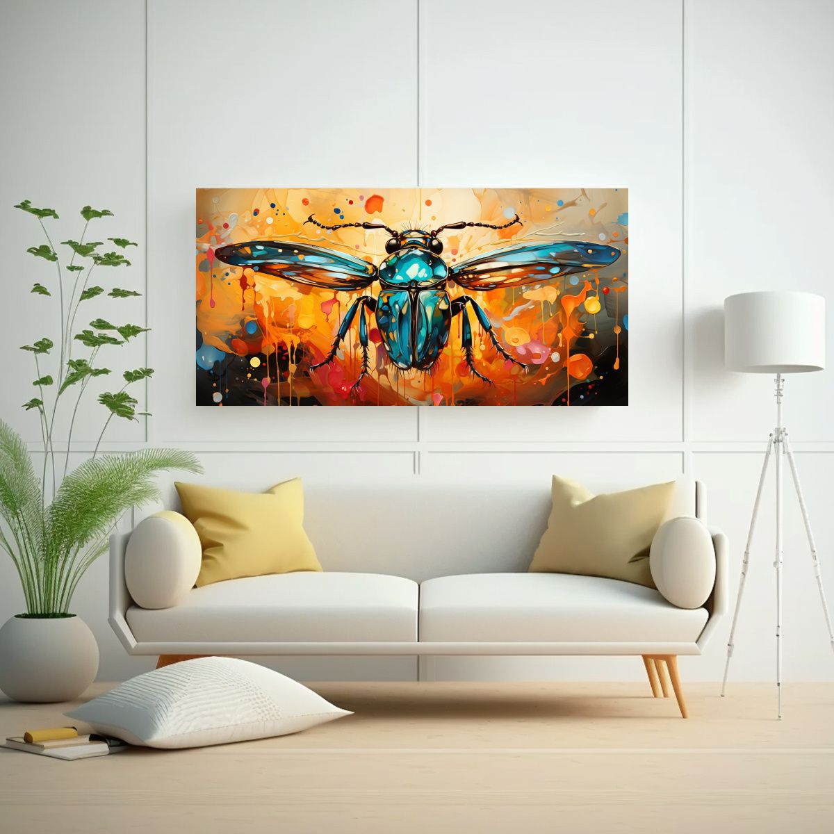 GENERICO - Pinturas De Decoración Moderna En Colores 100x50 Cm