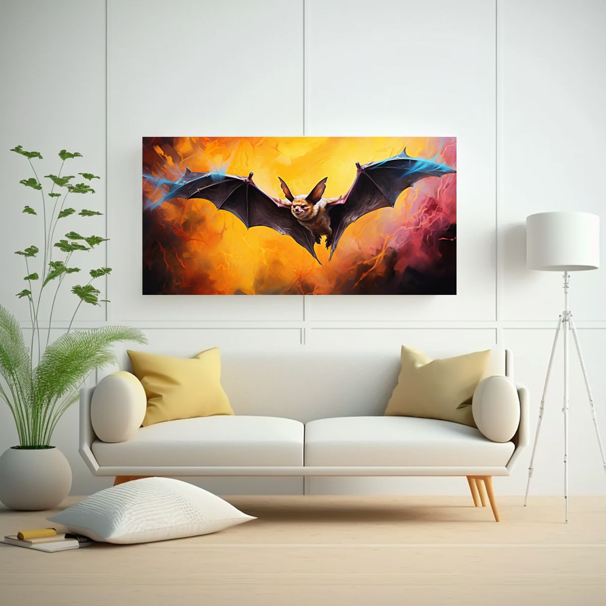 GENERICO - Pintura Al Estilo óleo Colorida Inspirada En 60x30 Cm