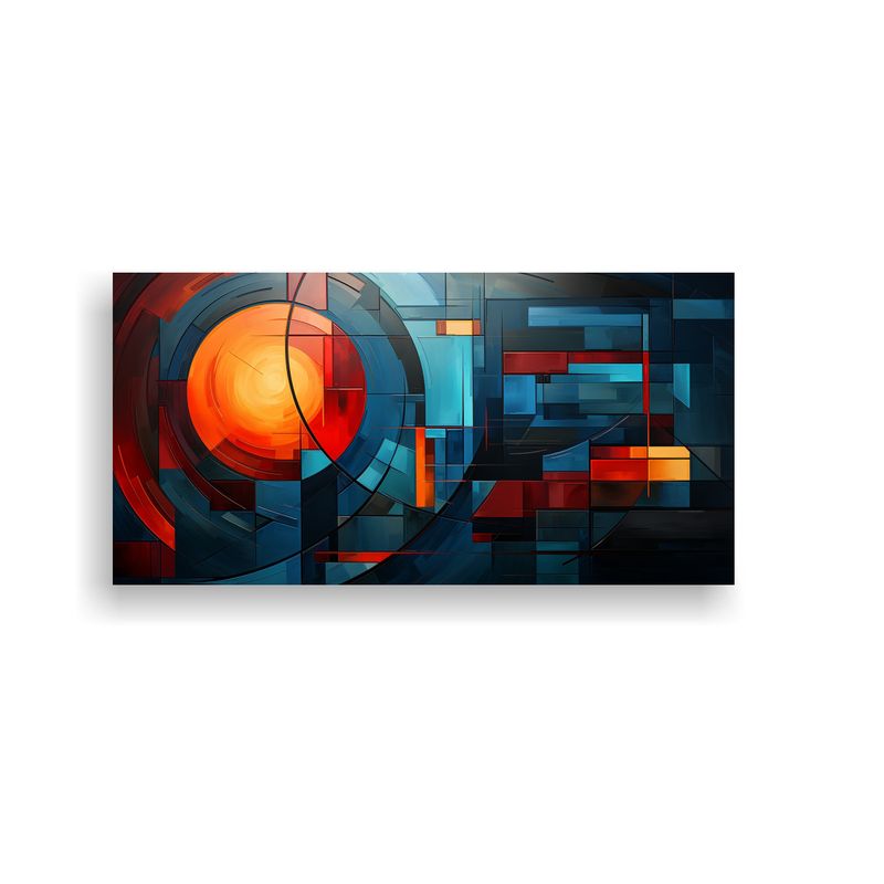 GENERICO - Cuadros Decorativos Con Diseños Geométricos 100x50 Cm