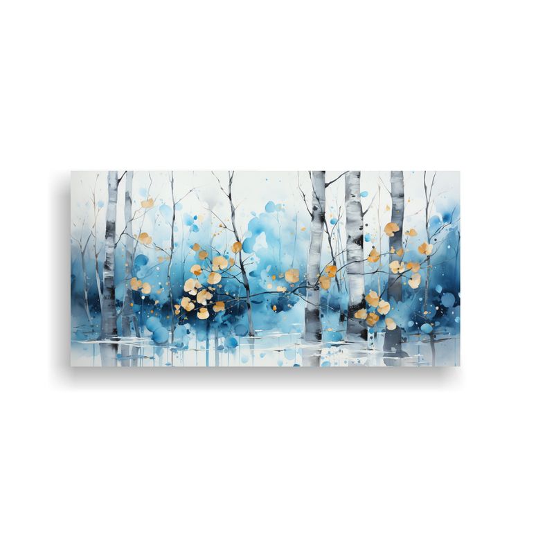 GENERICO - Pintura Abstracta De árbol De álamo Temblón En 100x50 Cm