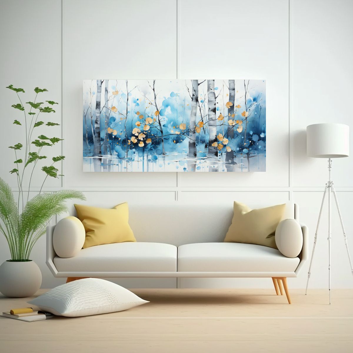 GENERICO - Pintura Abstracta De árbol De álamo Temblón En 100x50 Cm