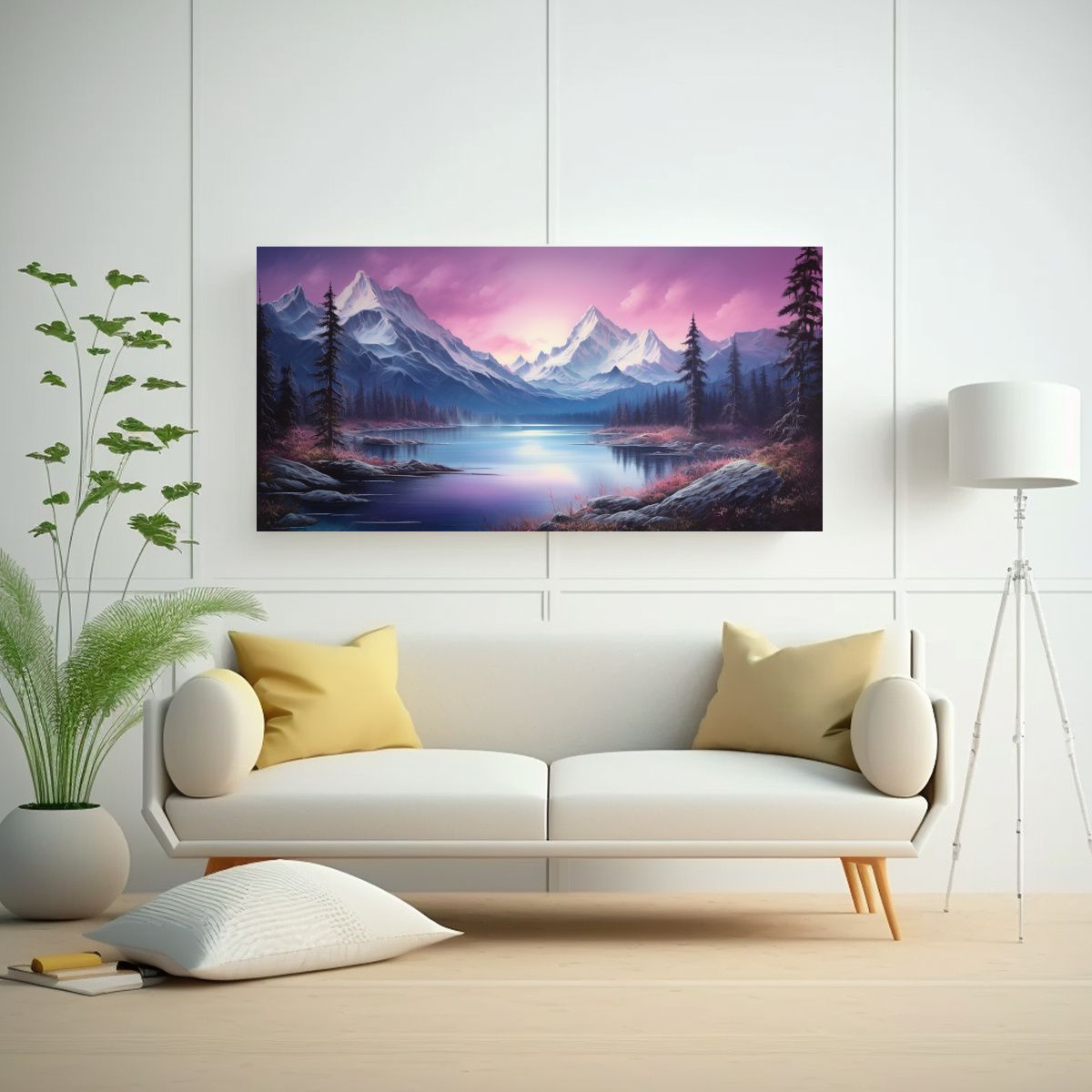 GENERICO - Cuadro Abstracto Inspirado En Estética De 80x40 Cm