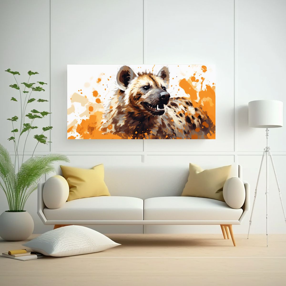 GENERICO - Pintura Decorativa De Arte Pop Neo De Hiena En 100x50 Cm