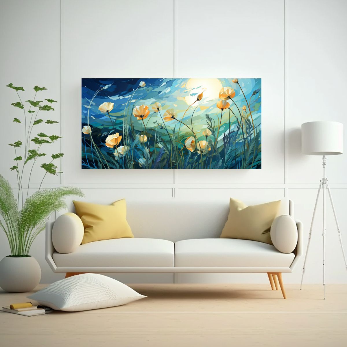 GENERICO - Cuadro De Tela En Bastidor Decorativo Comedor 100x50 Cm