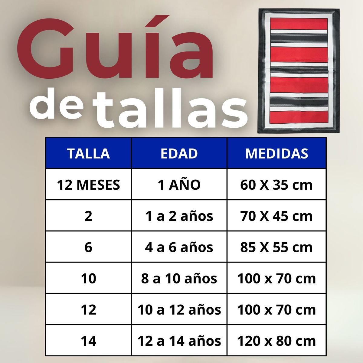 UTILISIMO - Poncho Manta Huaso Cueca Fiestas Patrias Para Niños