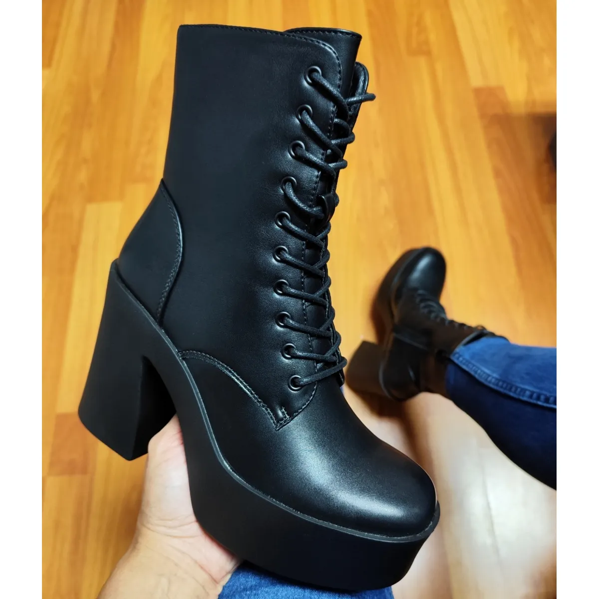 SNOOPY - Botin Mujer Taco Alto con Plataforma M375