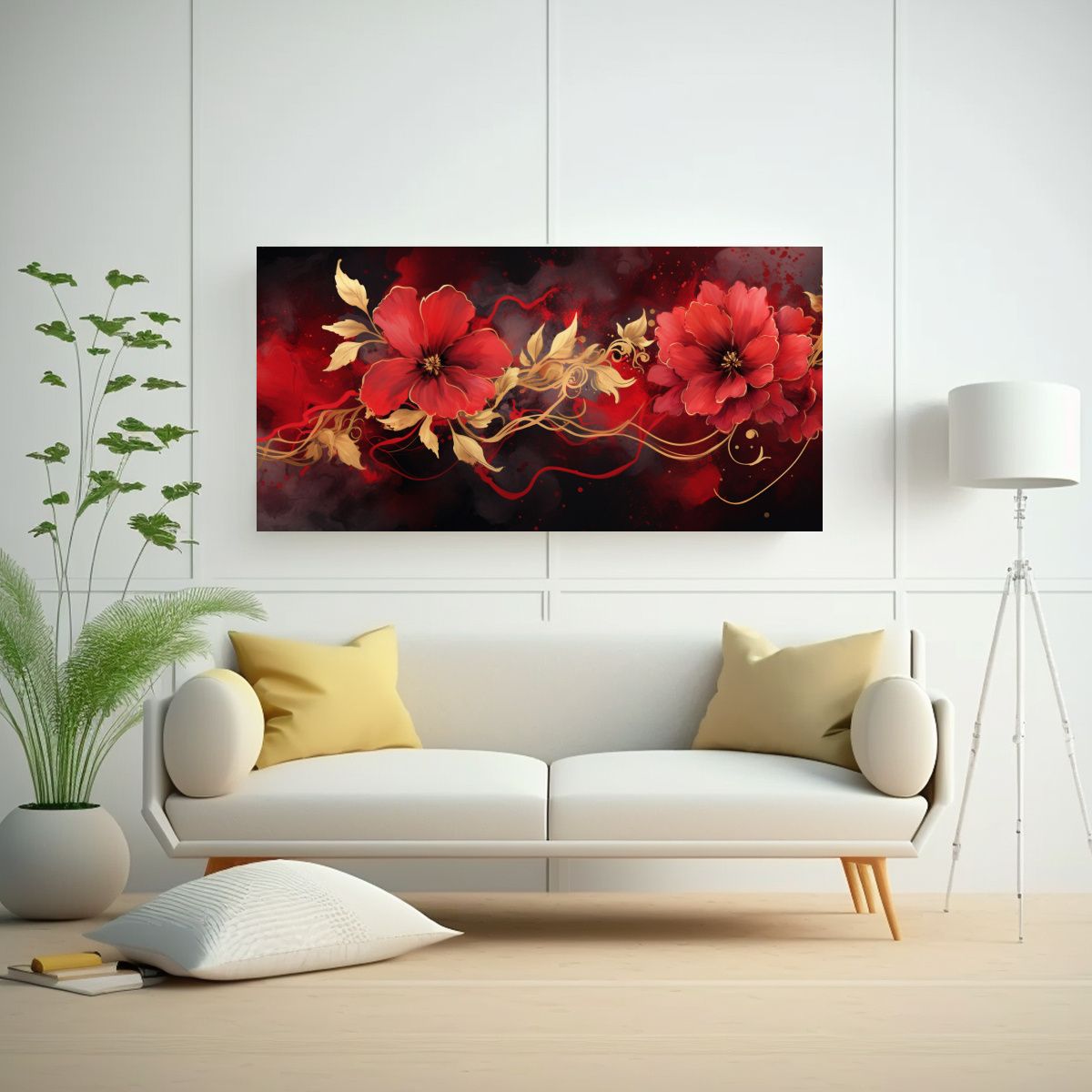 GENERICO - Pintura Decorativa Con Estilo Neonoir En Colores 80x40 Cm