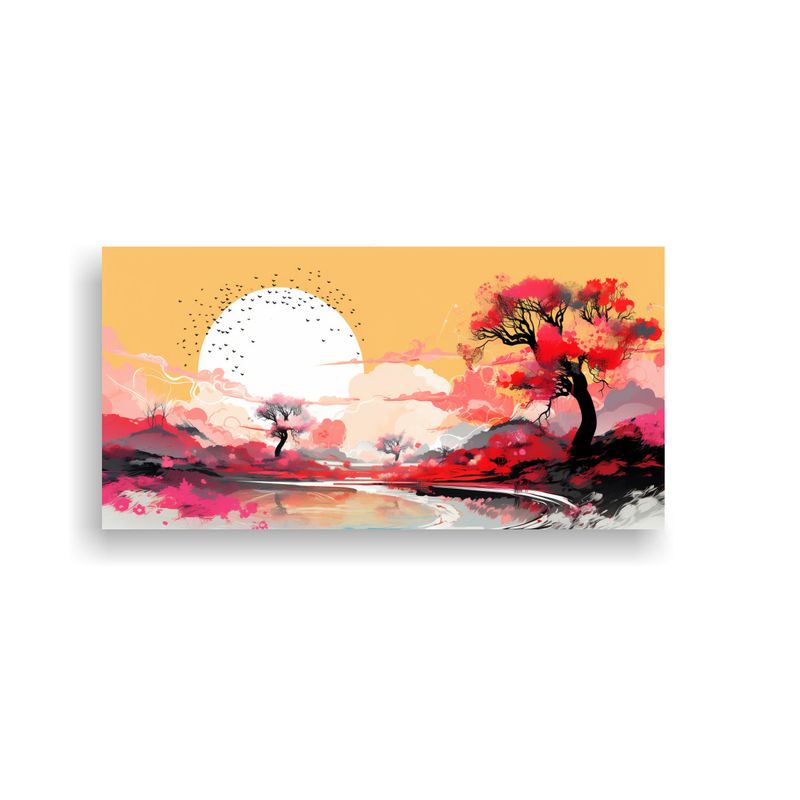 GENERICO - Pinturas De Decoración Fine Art Vintage Paisaje 60x30 Cm