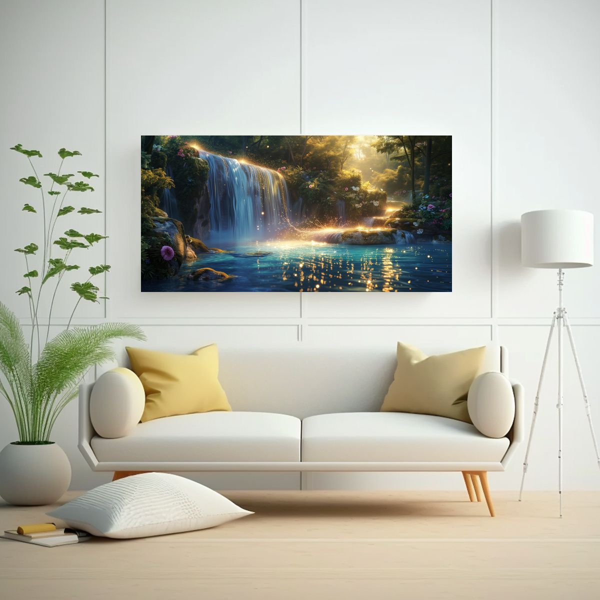 GENERICO - Pintura Minimalista Cuadro Colores Lugar 100x50 Cm