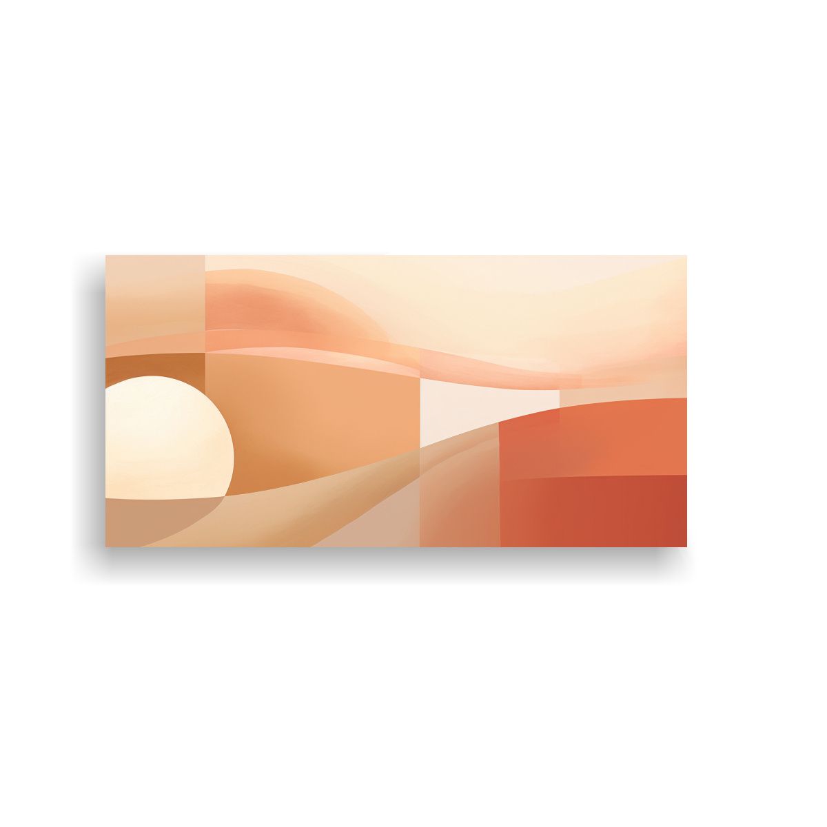 GENERICO - Cuadro Movimiento Perspectiva Colores Oro Y 100x50 Cm