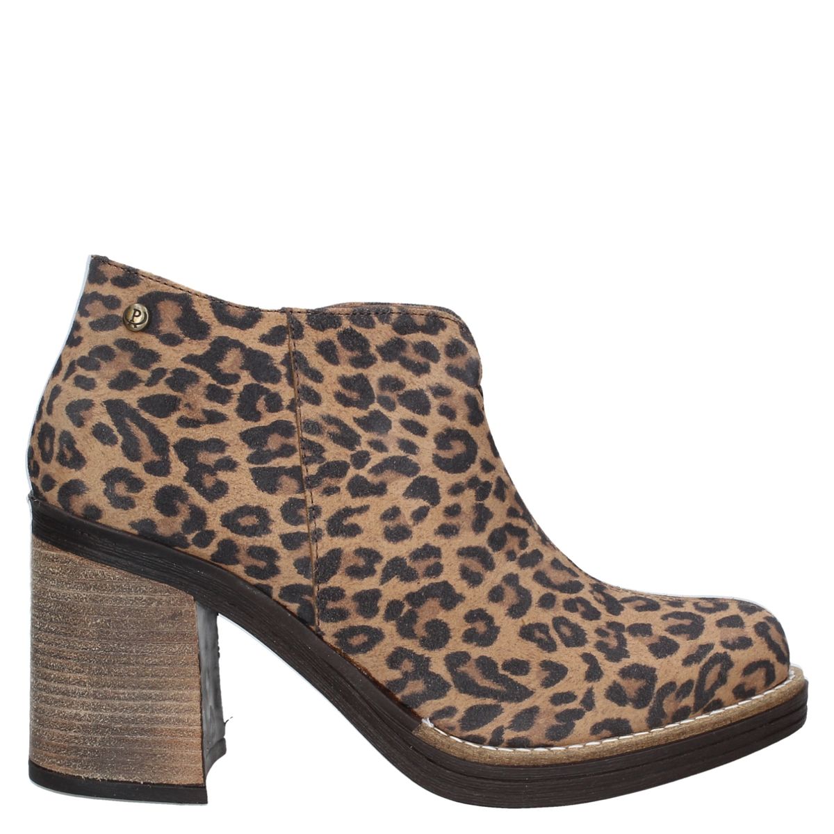 POLLINI - Botín Mujer Cuero Animal Print