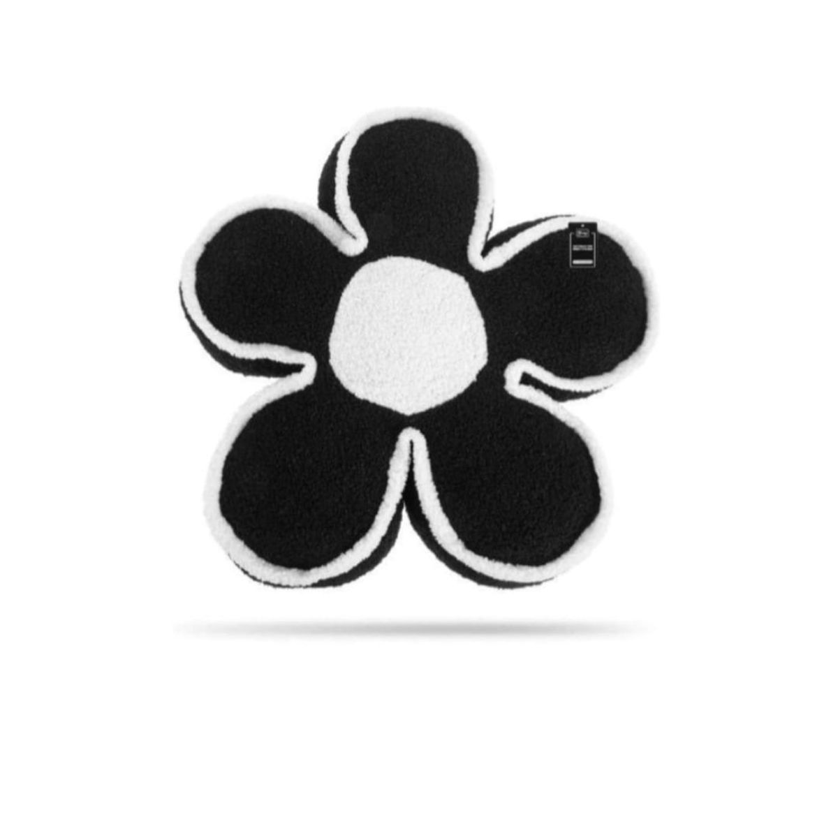 HOMEY - Pack de 2 Cojines En Forma de Flor, Felpa, color Negro