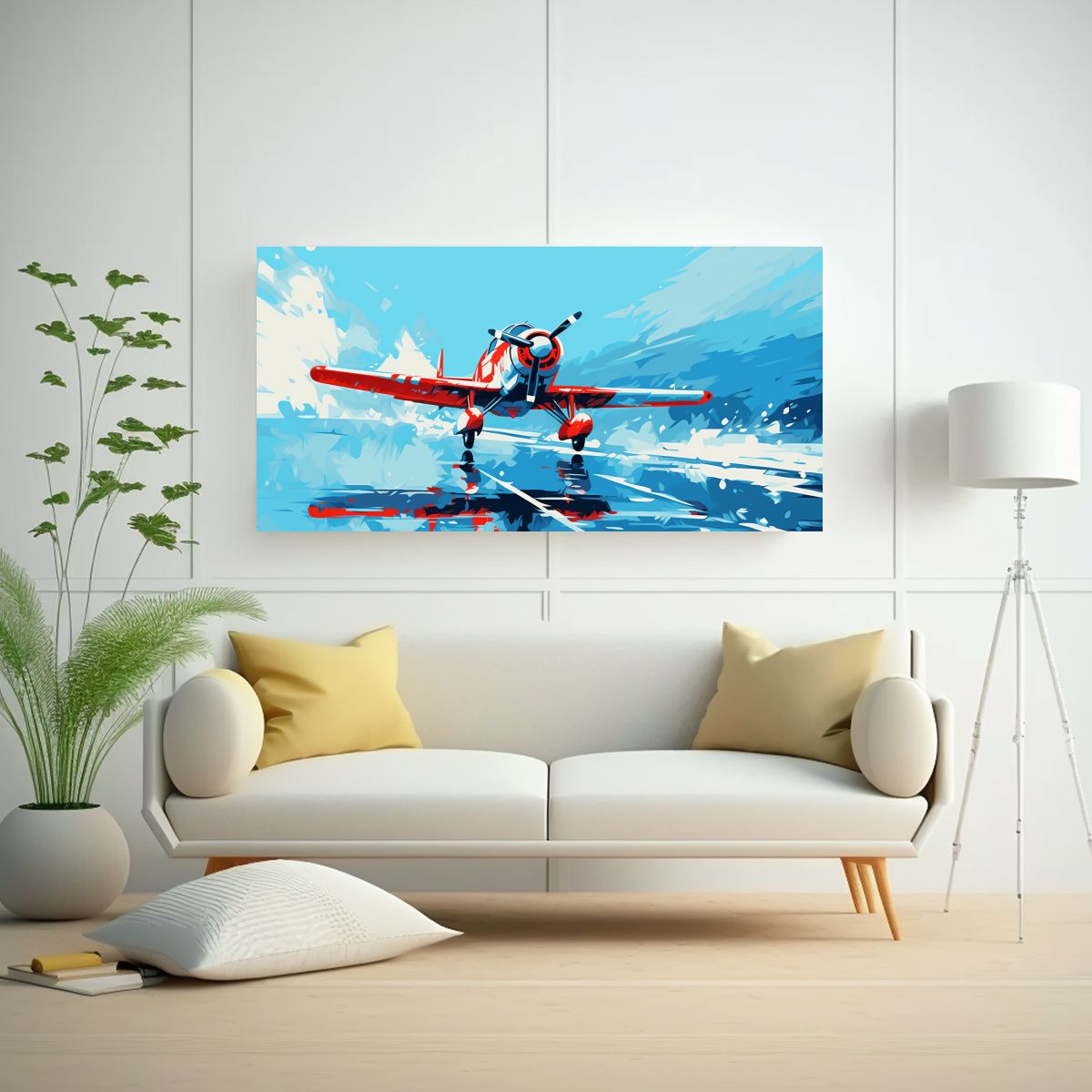 GENERICO - Cuadro Arte De Pared Moderno Regalo Pájaro En 60x30 Cm