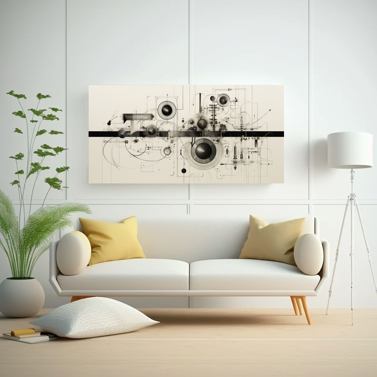 GENERICO - Pinturas En Blanco Y Negro De Alta Calidad Con 60x30 Cm