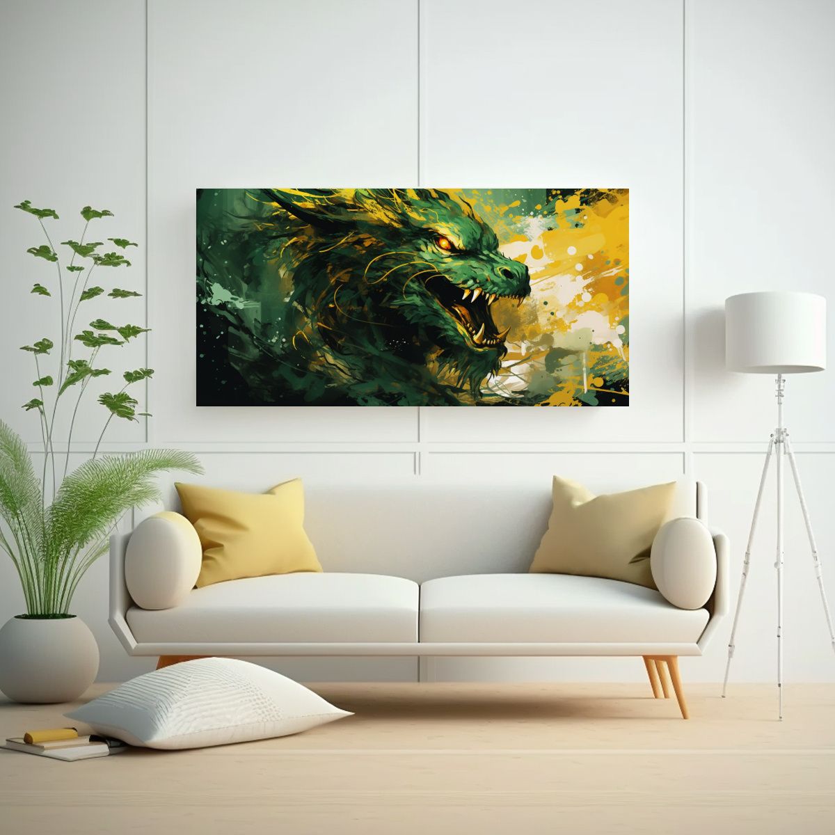 GENERICO - Pintura De Pared Horizontal Estilo Neonoir Con 60x30 Cm