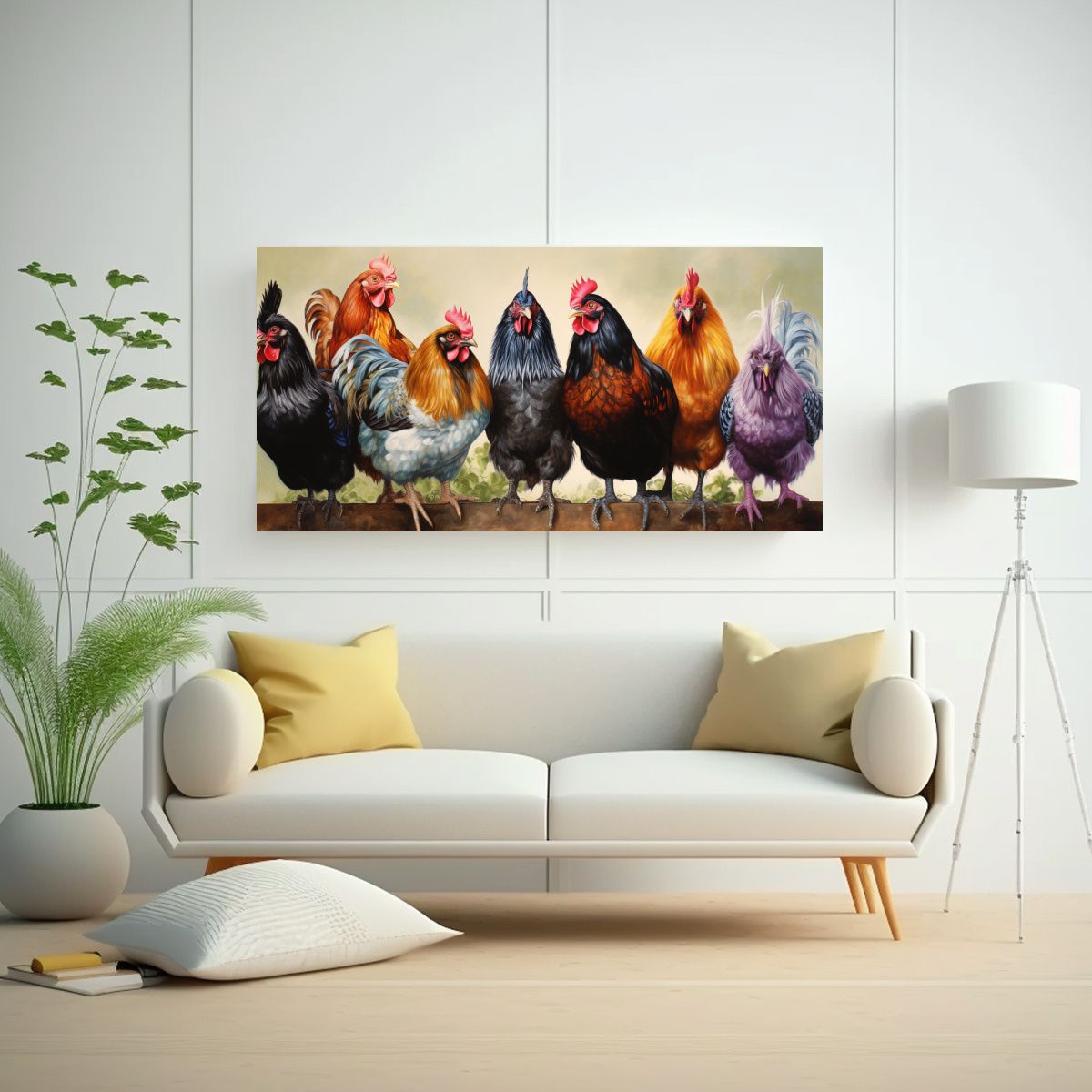 GENERICO - Pintura Al Estilo óleo Estilo Colorido De 100x50 Cm.