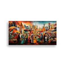 GENERICO - Pinturas Decorativas Representando Escena De 80x40 Cm.