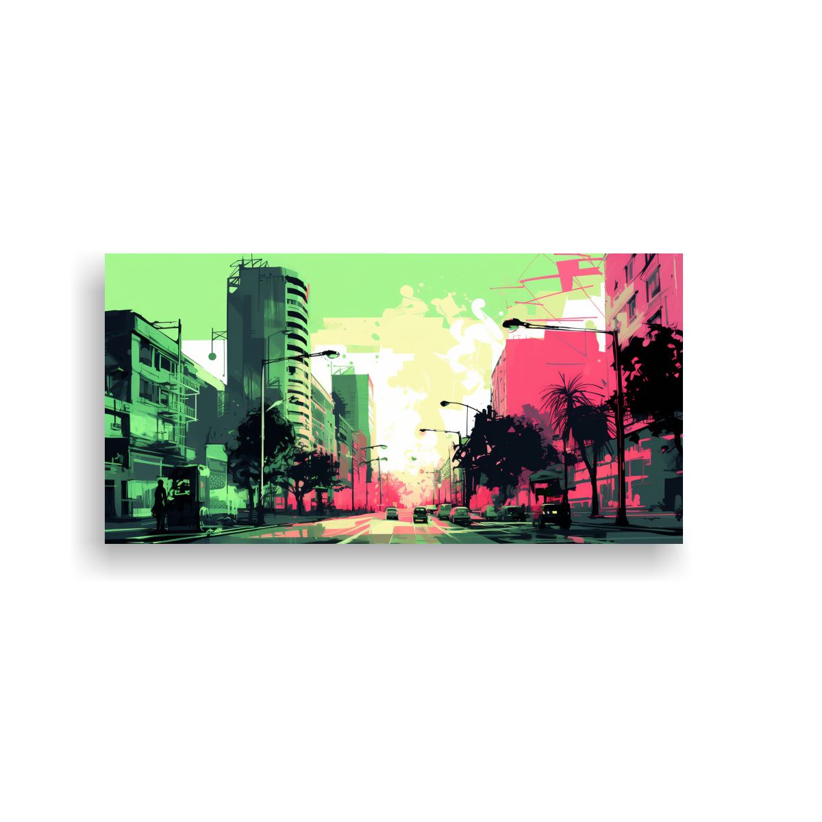 GENERICO - Cuadros Decorativos Estilo Galería Figuras En 100x50 Cm