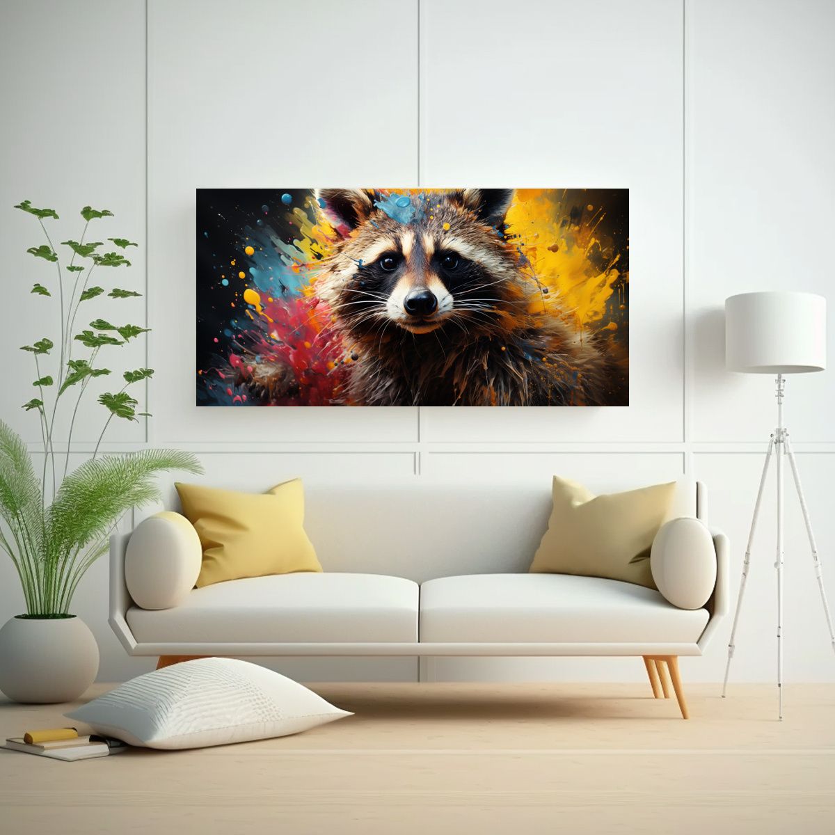 GENERICO - Pintura Al Estilo óleo De Estilo Colorido De Un 100x50 Cm