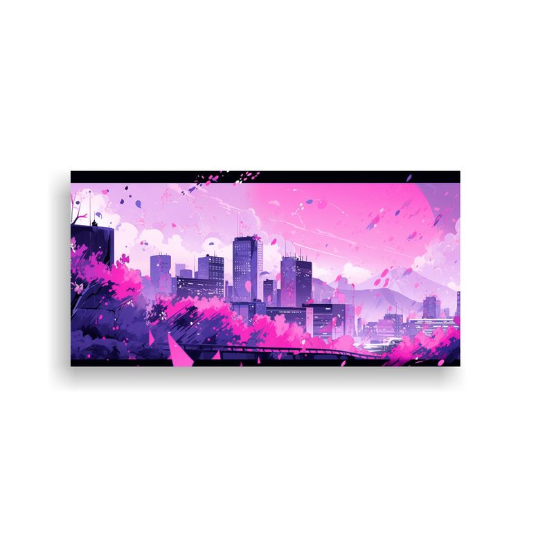 GENERICO - Cuadro Cuadro Innovador De Santiago En Chile En 60x30 Cm