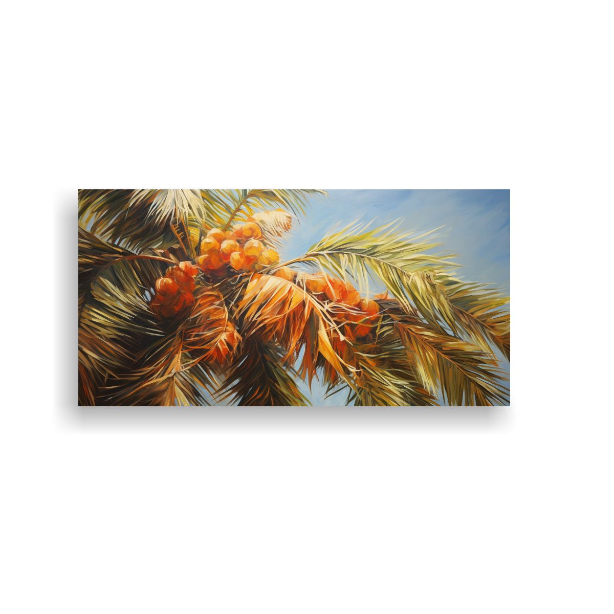 GENERICO - Pintura Abstracta En Bastidor Detalle Alto Estilo 100x50 Cm.