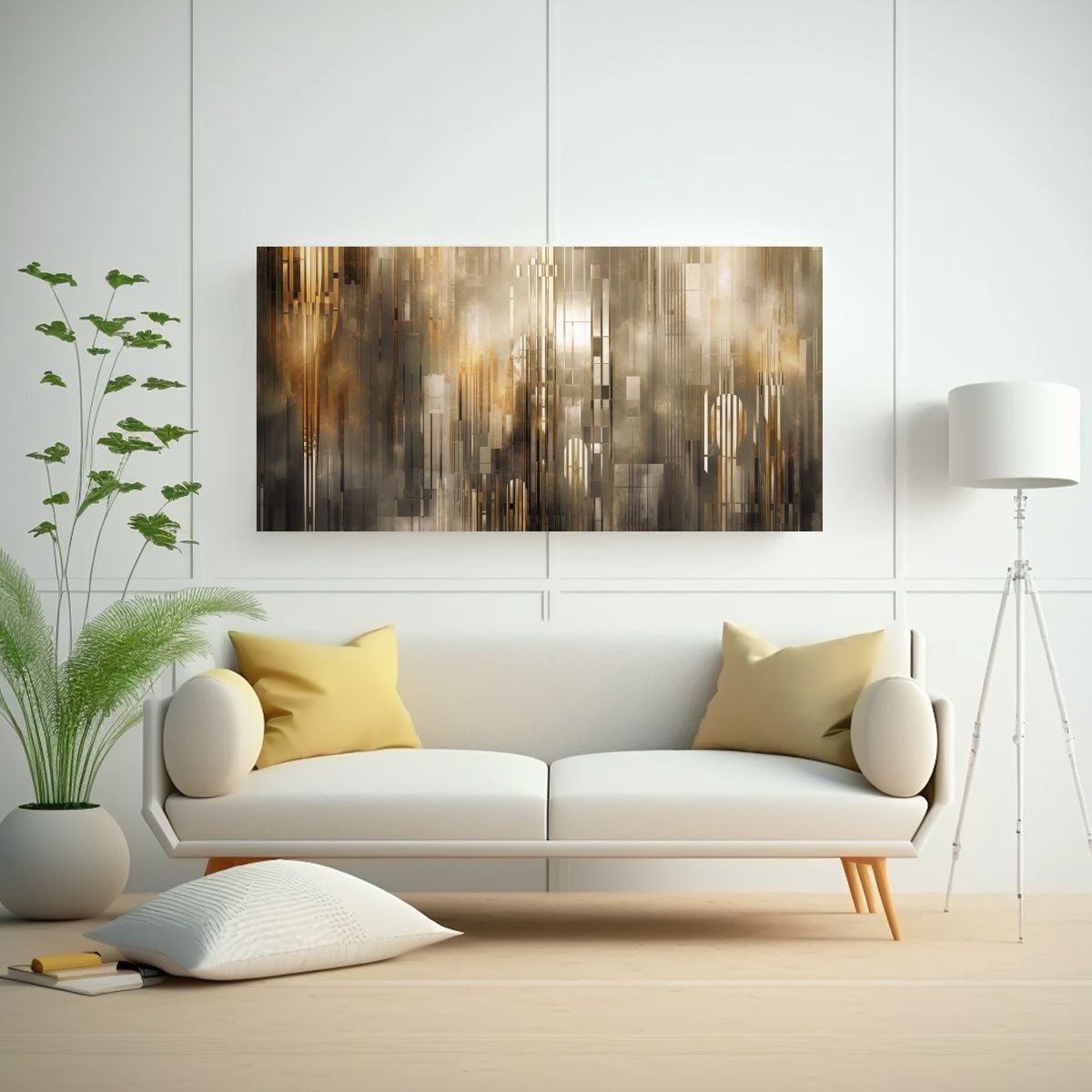 GENERICO - Cuadro Sublimado En Bastidor Con Efecto Bokeh 80x40 Cm