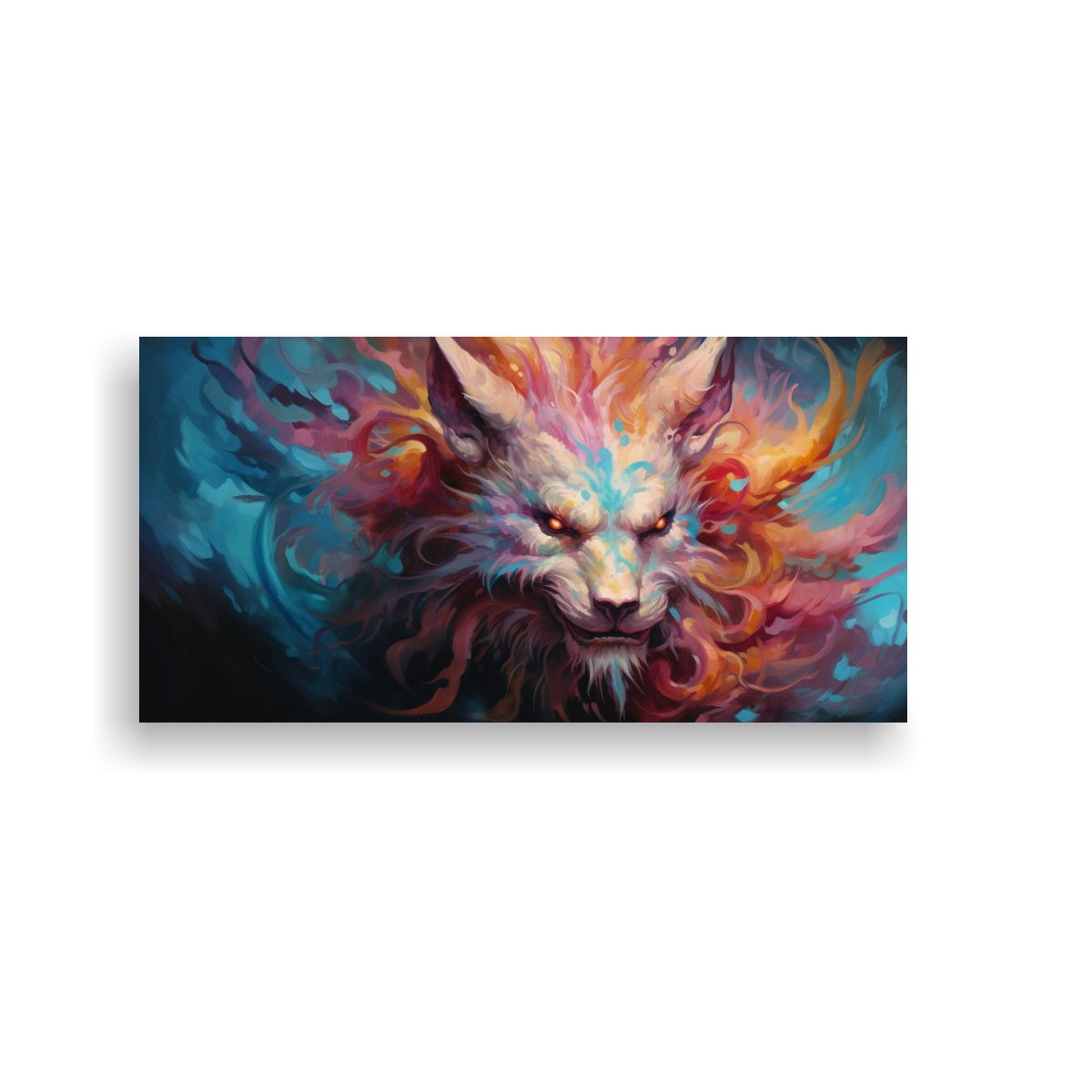 GENERICO - Lienzo Cuadro Colorida Estilo Pintura Al Estilo 80x40 Cm