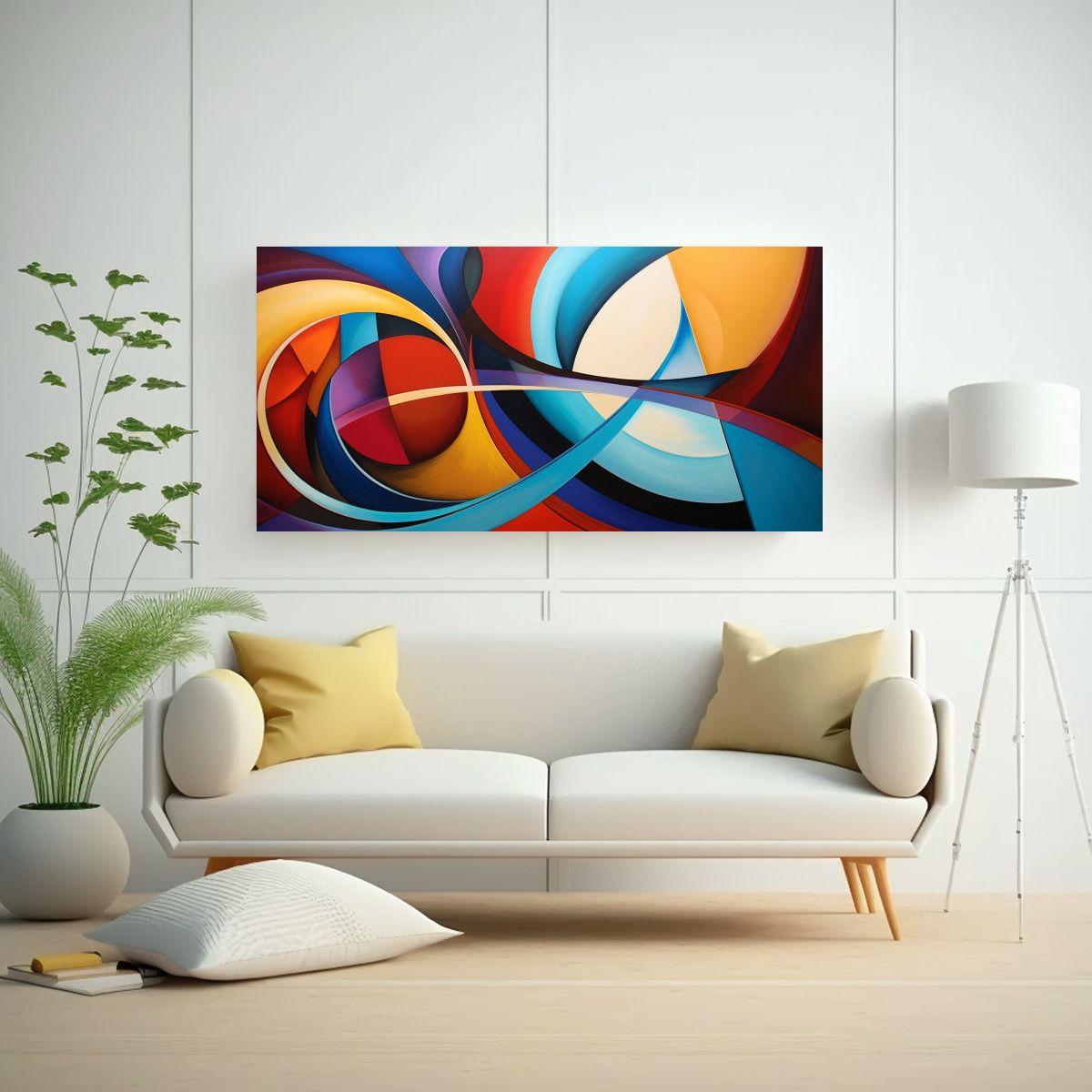 GENERICO - Cuadros Abstractos Para Decorar Habitación Con 80x40 Cm