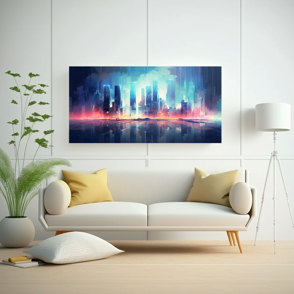 GENERICO - Tela En Bastidor Estilo Galeria Belleza Natural 80x40 Cm