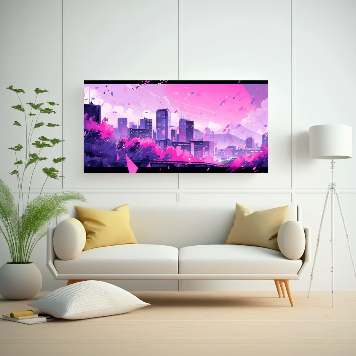 GENERICO - Cuadro Cuadro Innovador De Santiago En Chile En 80x40 Cm