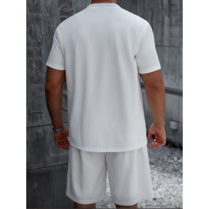 MPROPIA - Conjunto Hombre Short y Polera Tendencia Urbana Liso 0267