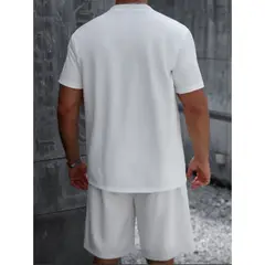 LIKE SHOP - Conjunto Hombre Short y Polera Tendencia Urbana Liso 0267